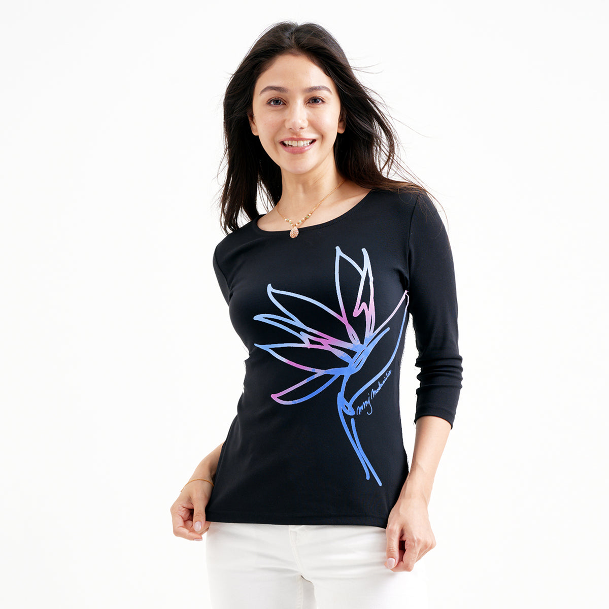 10】エレガントTシャツ｜パラダイスブリーズ（ブラック） – MMJ