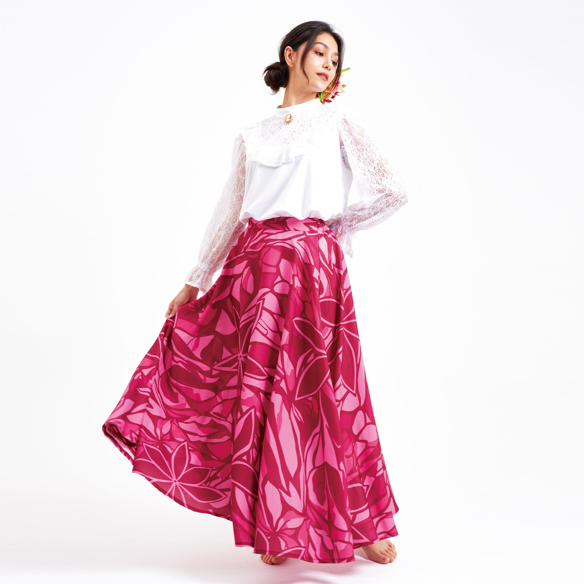 Dolce&Gabbana ドルガバ ローズ　フレアスカート 花柄 黒 IT44 34]-[44]フレアスカート – MMJ Modernistic Japan