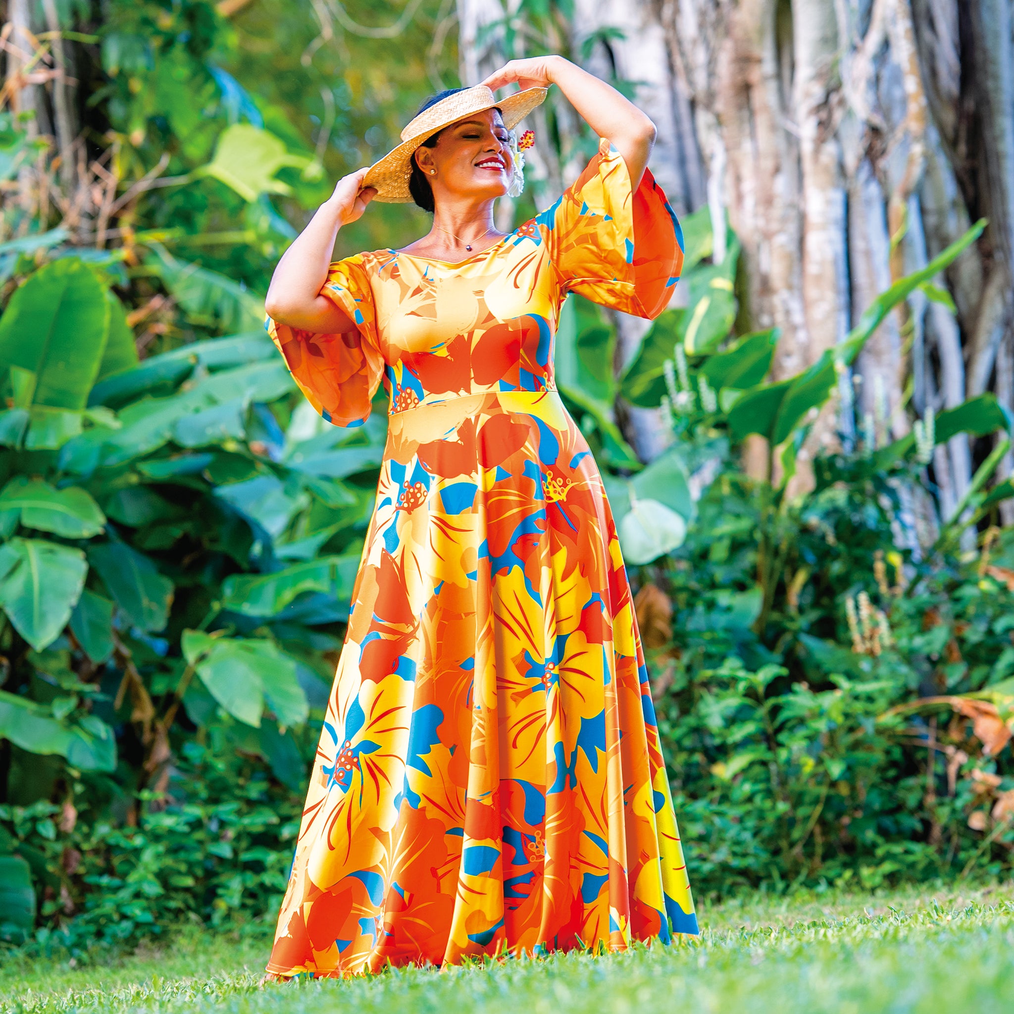 【専用】品 マウナロア　MMJ ストレッチ フラダンスドレス Mサイズ　新品 専用】品 マウナロア MMJ ストレッチ フラダンスドレス Mサイズ