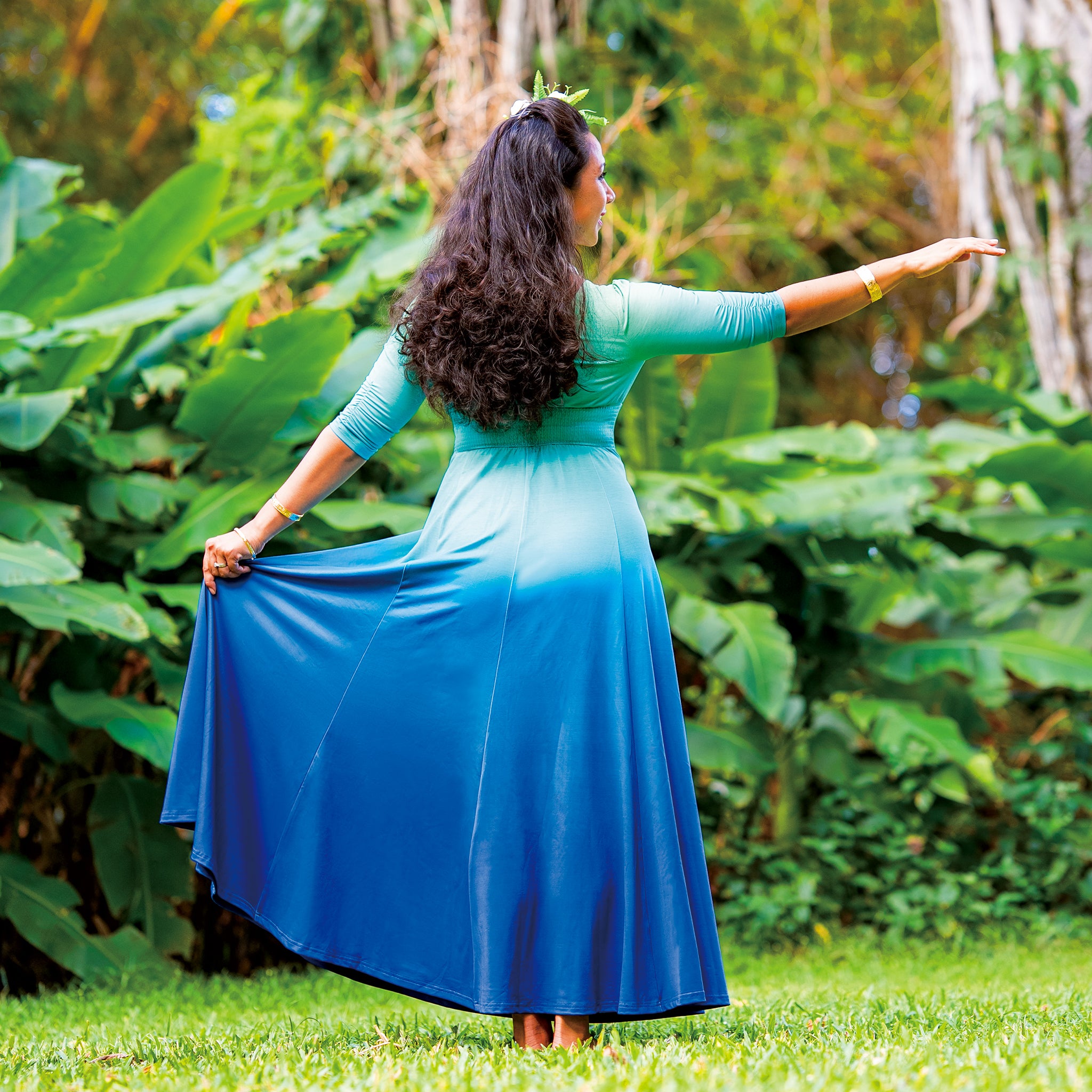 SZ-44】プレミアムストレッチドレス（エレガントグラデーション